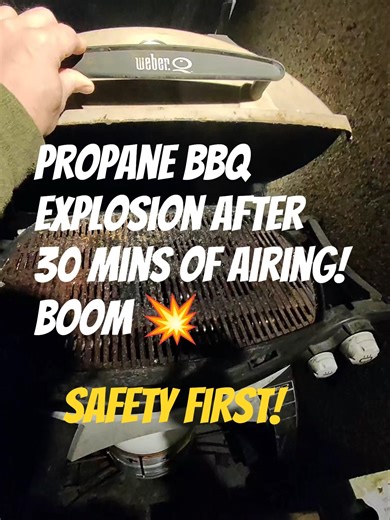 BBQ Explosion After 30 Min Air Out! 😱 Safety Warning 💥