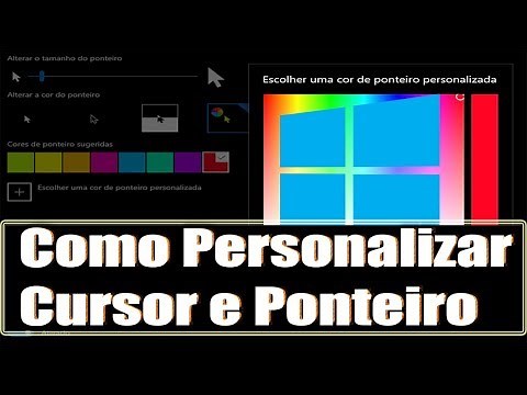Como Personalizar o Cursor e Ponteiro/Alterar o Tamanho e a Cor do Ponteiro - Windows 10