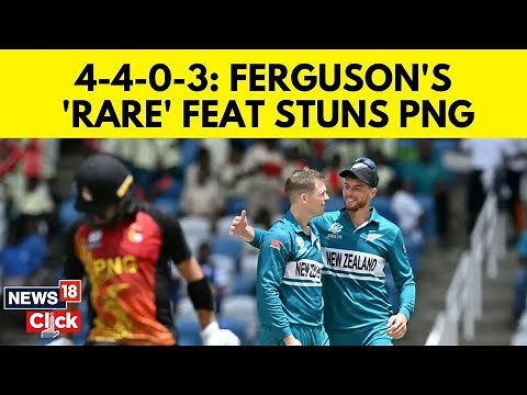 New Zealand vs PNG | Lockie Ferguson Bowls The Most Economical Spell In T20I History | G18V