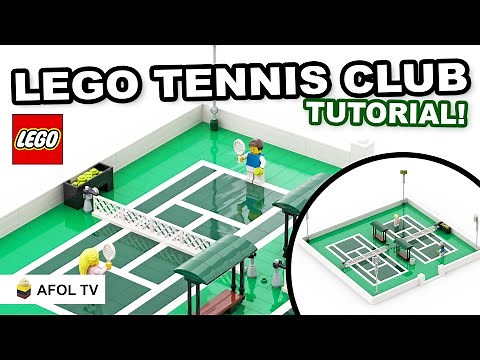 LEGO TENNIS CLUB (Tutorial!) - Learn how to build a LEGO Tennis Court!