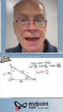 Solve a Right Triangle with SOH-CAH-TOA