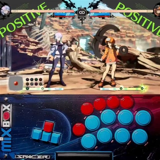 mixboxarcade on Instagram: "Lucy's Quickhack into button mash SLAMS walls! 😤 #PlaywithMixbox #Mixbox #Leverless #GGST #ggst_lucy Mixbox / WASD Keyboard / Leverless controller"