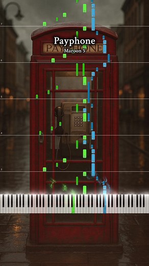 Payphone - Maroon 5 (Pianotutorial) #piano #pianotutorial #pianocover #payphone #payphonemaroon5