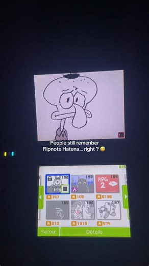 Be honest…. were you Flipnotes good or cringe ? #flipnotehatena #flipnotestudio #nintendo #nostalgia