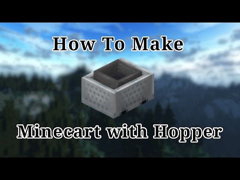 How to make Minecart with Hopper in Minecraft || Recipe of Minecart with Hopper in Minecraft ||
