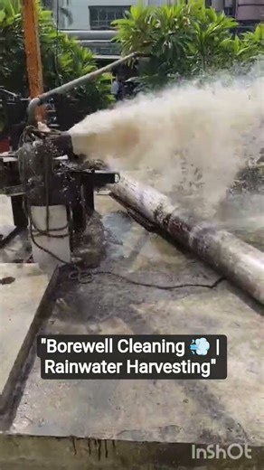 Power of Air! ⚡ Watch how air compressors clean & develop the borewell for maximum output #Shorts