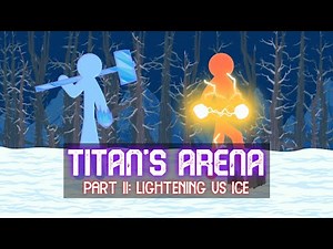 Stickman Fight Animation: Voltstrike Vs Glacio Titan's Arena: Lightning Fury Clashing Icy Resolve