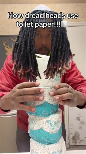 Humorous Dreadlocks Toilet Paper Meme