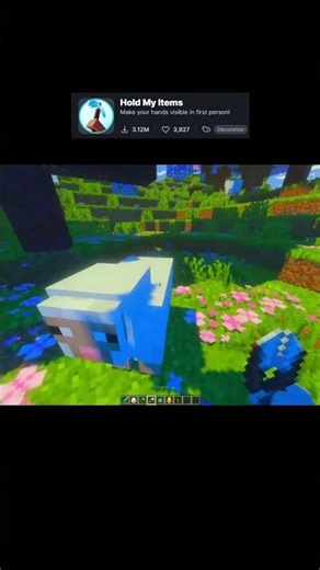 Hold my items minecraft mod #shorts #minecraft #minecraftshorts #minecraftmods