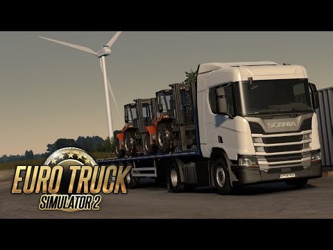 #ETS2 a 12 tons Rough Terrain Forklift delivery from ‪@BAMinter‬ to ‪@Cargill‬