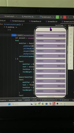 Create Vertical Scrolls with LazyColumn in Jetpack Compose