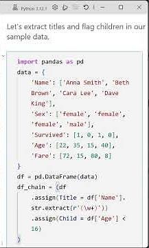 03 Chaining .assign() and .query() in Pandas: Add Columns and Filter in One Step
