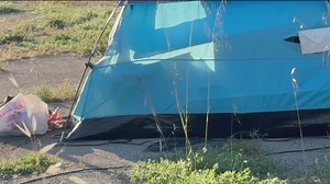 1.8K views · 27 reactions | In cities like Colorado Springs and Los Angeles, homeless people have been seen stealing power from light poles to charge electronic devices in encampments. Officials have said this creates a great fire risk in the area. | NewsNation | Facebook