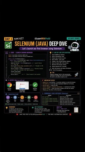 Day 1 (2/5): How to Launch a Browser in Selenium (Java) 🧑‍💻