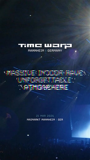 The Time Warp 2026 lineup has landed. Our spring edition awaits - the annual gathering where the past, present and future of electronic music meet under one roof. For 19 hours across five immersive floors, we’ll be welcoming this curation of 47 boundary-pushers, legends and rising talents. Tickets are now available. You know the deal: be quick! | Time Warp