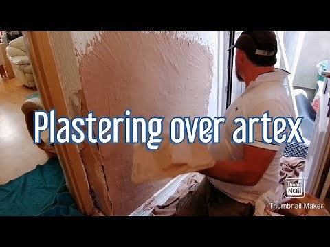 How to Plaster over artex