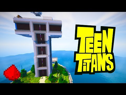 MINECRAFT: Teen Titans Redstone Tower (w/ 30+ REDSTONE CREATIONS)