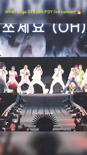 Suga BTS with PSY live music concerts 🔥 #bts #psy #suga #sugarush #sugabts