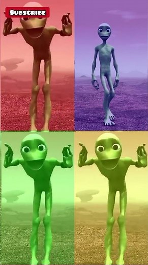 Alien Dance Green Alien 👽 Frog dance 🕺 DAME TU COSITA Funny Speed Challenge