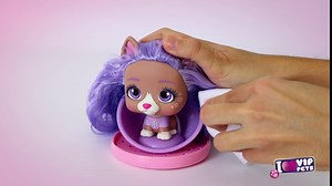 IMC Toys VIP Pets - Surprise Hair Reveal Doll - Series 1 Mousse Bottle, Multi , Pink