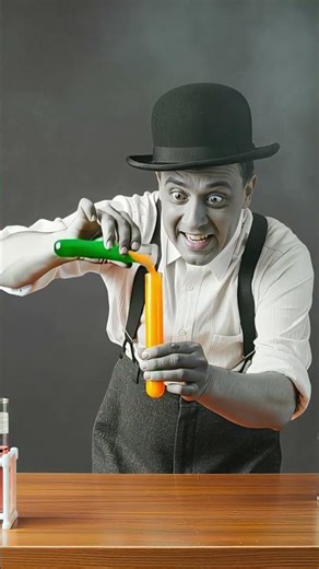 Mad Scientist Comedy Experiment 🔬💥 | #RetroScienceGag #SilentComedy #RetroFunAI #ComedyShorts #Funny