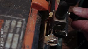 Making a key on a key cutting machine