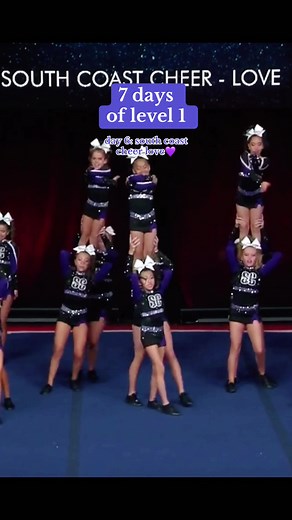 LOVE this level 1 routine! #allstarcheer #cheertok #cheerleading #southcoastcheer #level1cheer