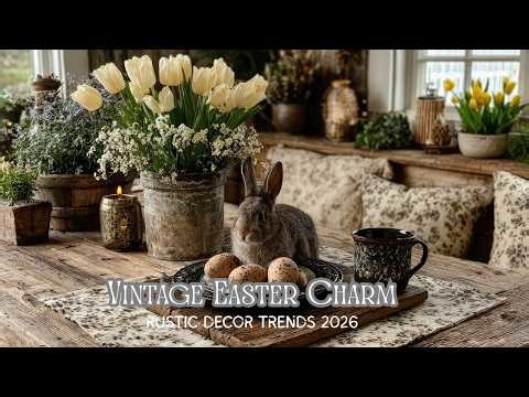Vintage Farmhouse Easter Decorations 2026: Rustic Tablescape Ideas & DIY Spring Decor Trends