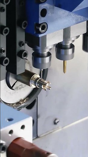 How to Machine Hexagonal Parts Efficiently on the SW 205 Swiss Type CNC Lathe? #cnc #machine