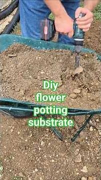 How we Mix Flower Substrate with PARKSIDE #tools #mix #flowers #substrate #parkside #potting