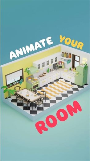 Animate doors & drawers in Blender! 🏠 Quick & easy beginner tutorial – bring your room to life!