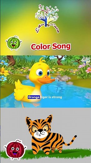 🌈 Color Song for Kids | Yellow Duck, Orange Tiger & Purple Butterfly 🦆🐅🦋 | Learn Colors with Animals