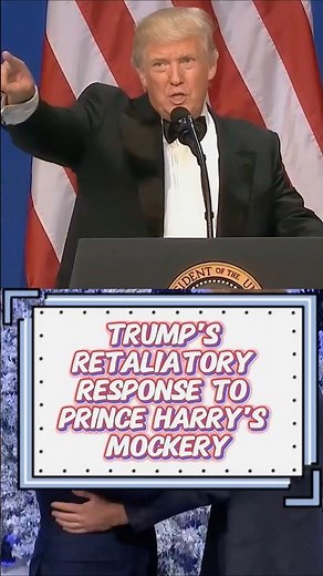 Trump's retaliatory response to prince Harry's mockery.-1 #shorts#trump#princeharry#celebrity