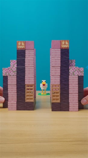 Rate these Minecraft houses IRL!🏠🤪 #minecraft