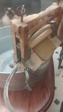 Antique laundry wringer.