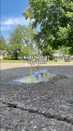 This Chalk Rocket Experiment Will Blow Your Kids' Minds! 🚀 #kidactivities #scienceexperiment