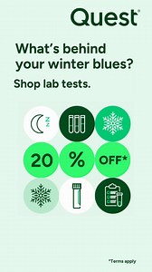 Save 20% off on select lab tests at questhealth.com. The same quality tests that doctors use and recommend–now for less! No doctor visit or promo code required for purchase. Offer valid through January 28. *Terms apply. | Quest | Facebook