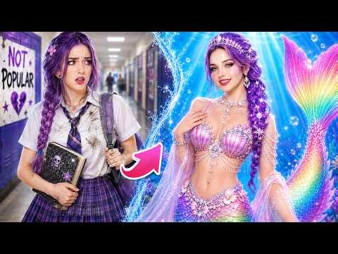 Rumi and Mira's Mermaid Makeover: We Turned into MERMAIDS For a Mermaid Party!