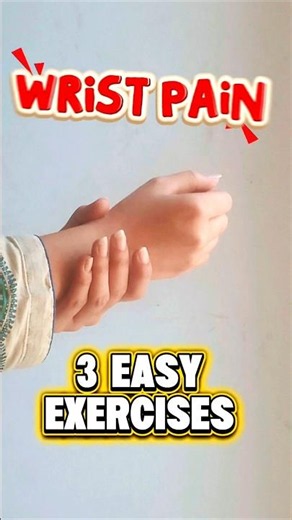 ✨3 Easy Exercises for WRIST PAIN RELIEF👍🔥| TRY THIS | Physiotherapist's Approved✅ #wristpain #short