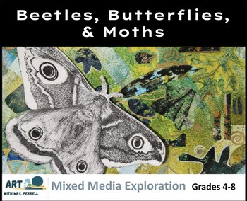 Beetles, Butterflies, & Moths Art Lesson | Google Slides   PDF | Resources