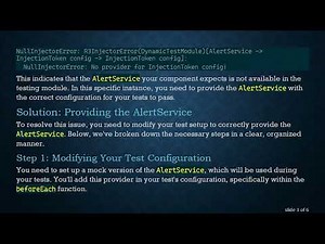 Resolving NullInjectorError in Angular Tests: Setting Up Providers Correctly