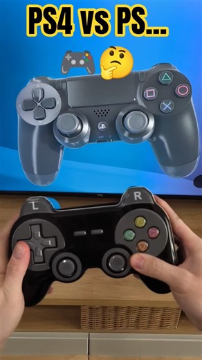 PS....🤔🎮 vs PS4 Controller Playstation 🤪 #playstation #console1 #gaming
