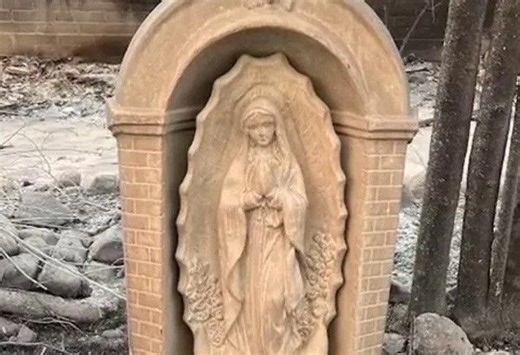 Virgin Mary statue goes viral after unscathed from Los Angeles wildfire