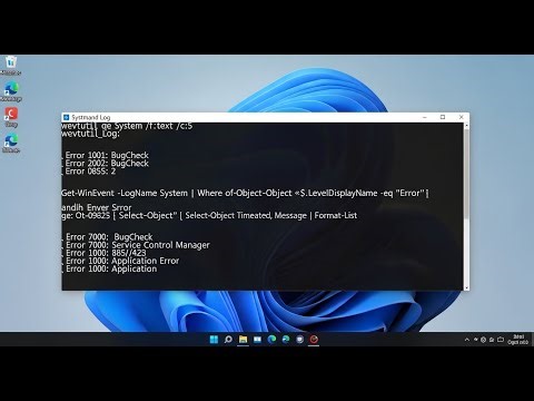 View System Errors & Logs Using CMD (Windows)