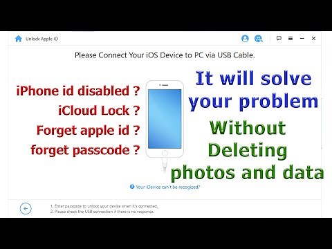 unlock disabled iPhone WITHOUT DATA LOSS, unlock apple id and passcode - iMyfone LockWiper