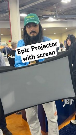 Potable Projector that folds like an Umbrella