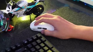 RK ROYAL KLUDGE RK M3 Wireless Gaming Mouse with 42K DPI, 47g Lightweight Computer Mouse with Dual 8K Polling Optical Sensor, Bluetooth/2.4G/USB-C Wired PC Game Mice with 5 Programmable Buttons, Black