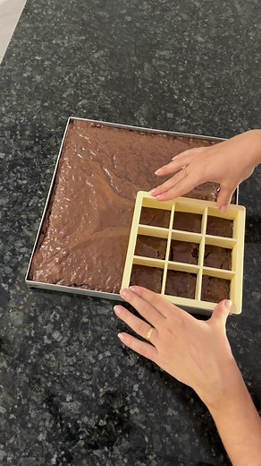Brownie 5x5 recheado com Ninho e Nutella - Receita fácil