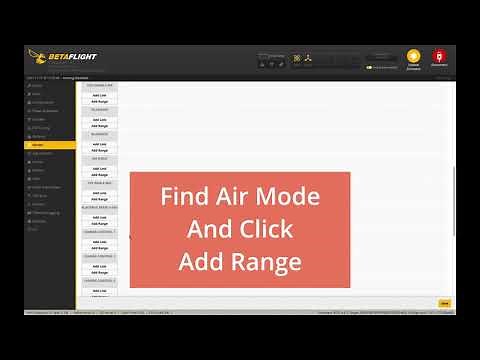 How To Set Up Air Mode (Airmode) On A Switch In Betaflight