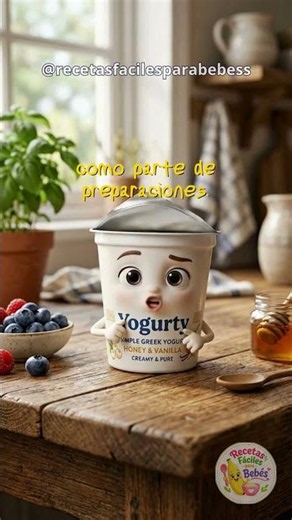 ¿Se puede dar yogur a un bebé antes del año? 🤔 #bebe #mama #receta
